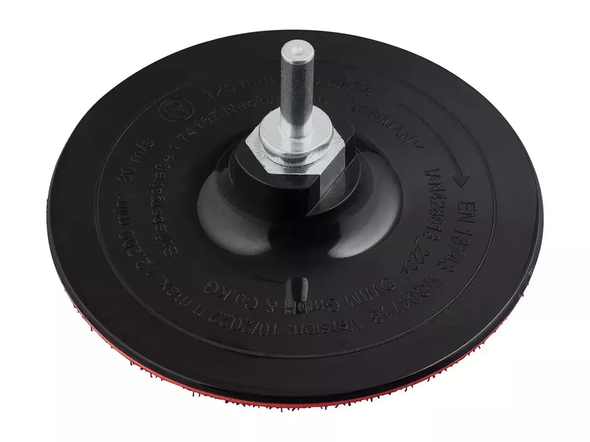 Parkside - Angle Grinder Hook & Loop Sanding Pad with Sanding Sheets
