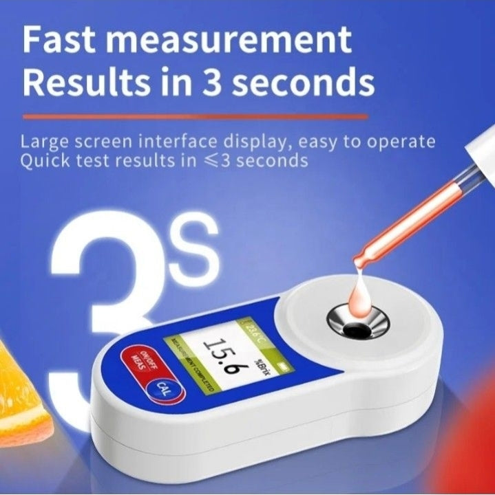 Digital Display Sugar Meter Beverage Refractometer Sugar Meter Fruit Juice Detection