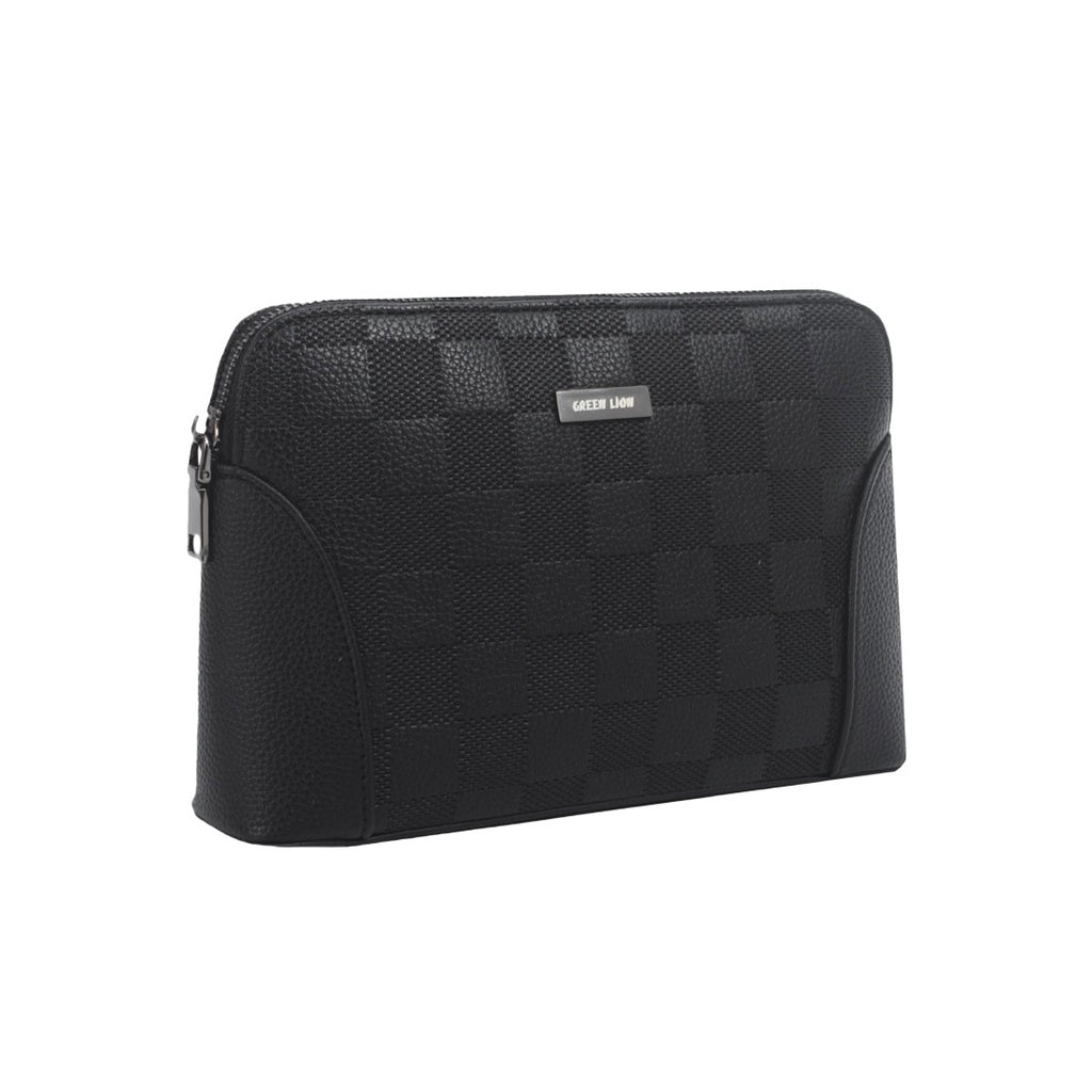 Green Lion Vallon Clutch Bag - Black