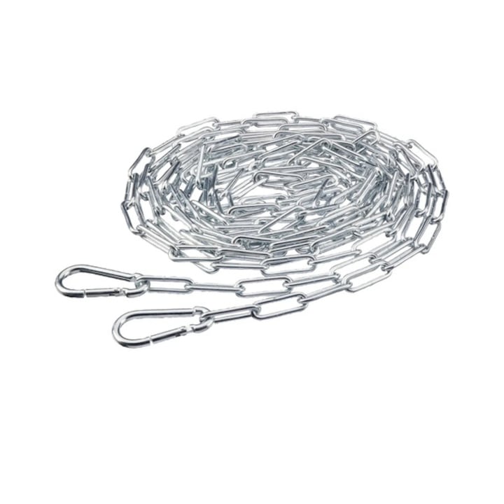 Parkside - Chain 4m and 2 Carabiners.