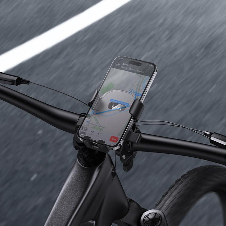 Hoco H85 Knight Motorcycle Bicycle Universal Phone Holder – Black
