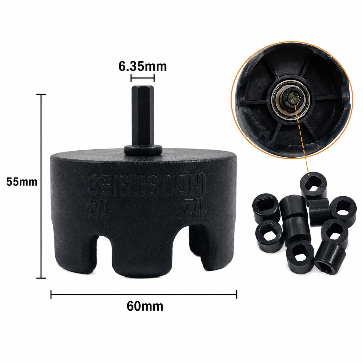 Long Bolt Extractor Socket Wrench – Quick Nut Removal Tool
