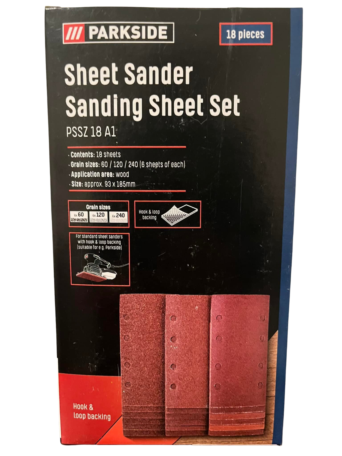 Parkside - Sanding Sheet Set For Eccentric Sander
