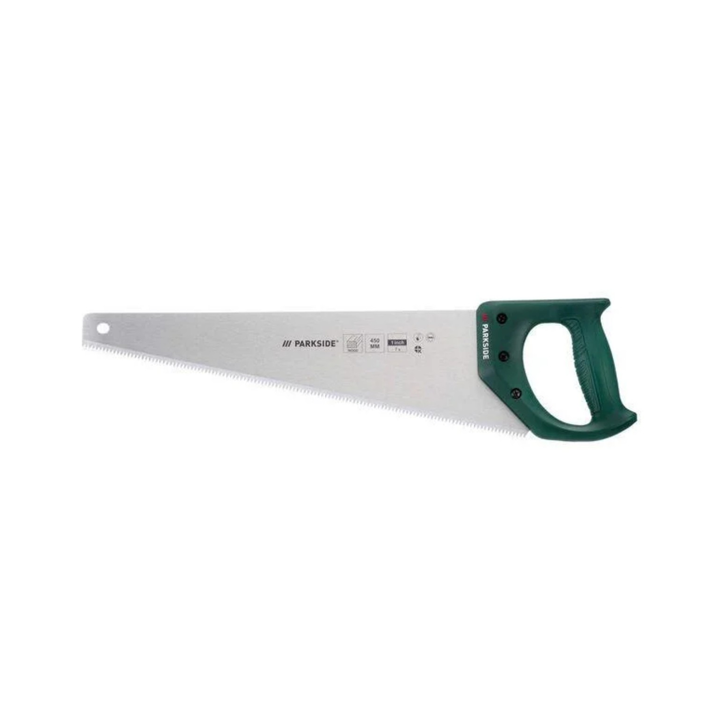 Parkside - Hand Saw Set 450 mm + 300 mm PHSS 3 A6 Saws with Green Ergonomic Handles.