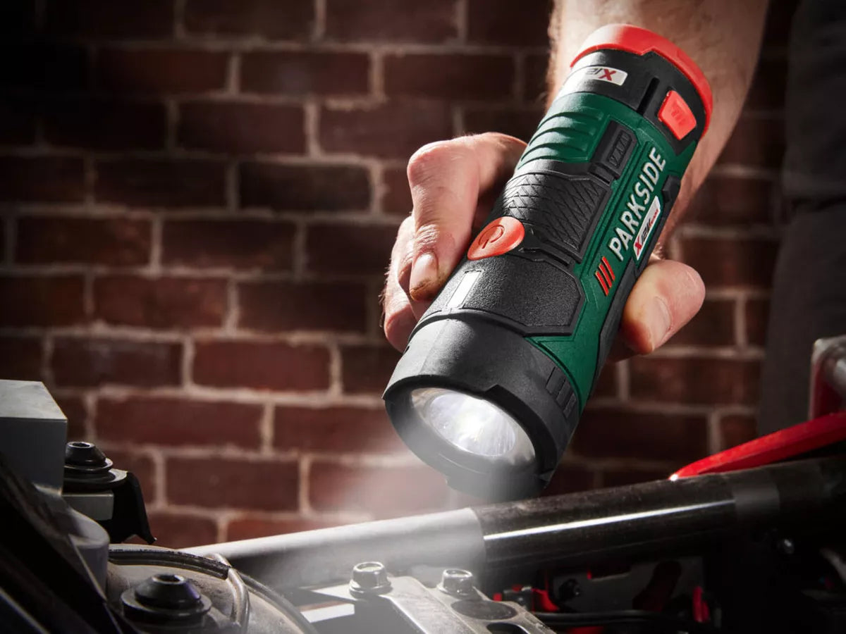 Parkside 12V Cordless LED Worklight Rechargeable Torch Bare Light.