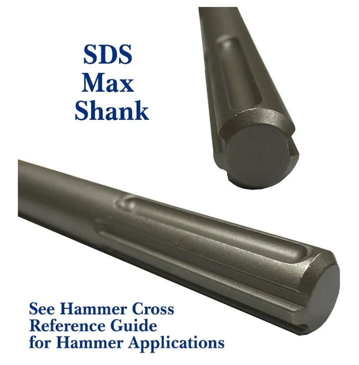 32cm Long SDS Max Narrow Flat Chisel - SDS Max Shank - Champion Chisel/Compatible with All SDS
