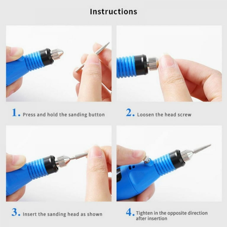 Professional Electric Nail Art Drill Bits Portable Nail Grinding Manicure Machine Pen Nail Drill File Kit Gel Nail Polish Remover Tools
