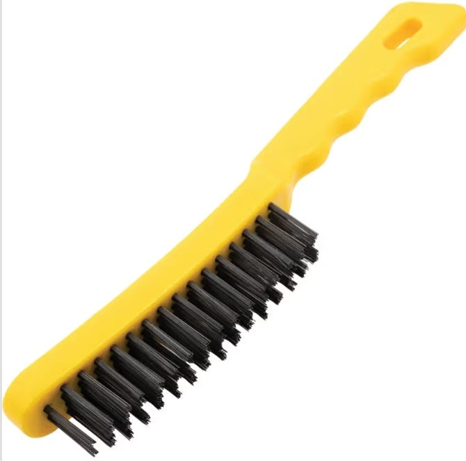 5-ROW PLASTIC HANDLE WIRE SCRATCH BRUSH