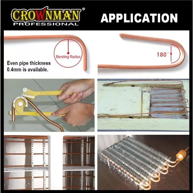 Crownman - 3 In 1 Manual Pipe Tube Bender , Plumbing