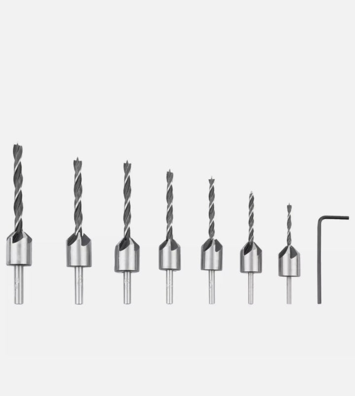 Parkside wood drill bit with countersinks 3 / 3 5 / 4 / 4 5 / 5 / 5 5 / 6mm