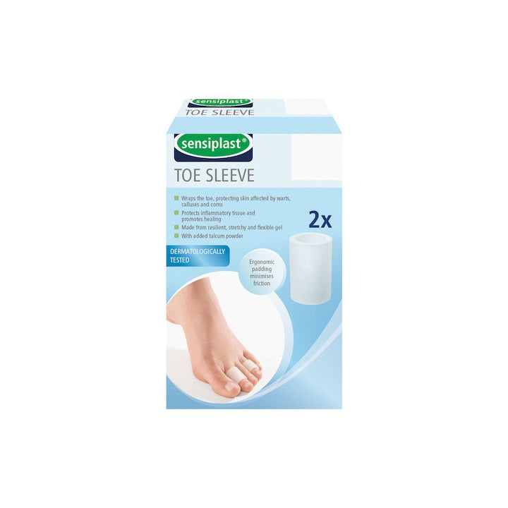 Sensiplast - Toe Guard Transparent Size M, 2 pairs.