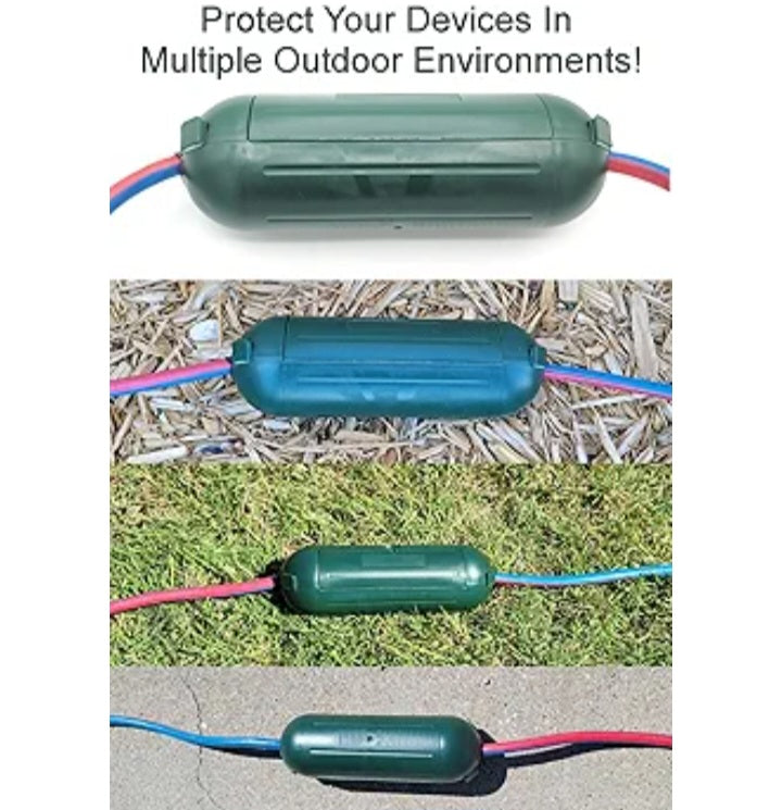 Parkside - Outdoor Extension Cord Cover, Waterproof Connection Protector with 4 Seal Latches.