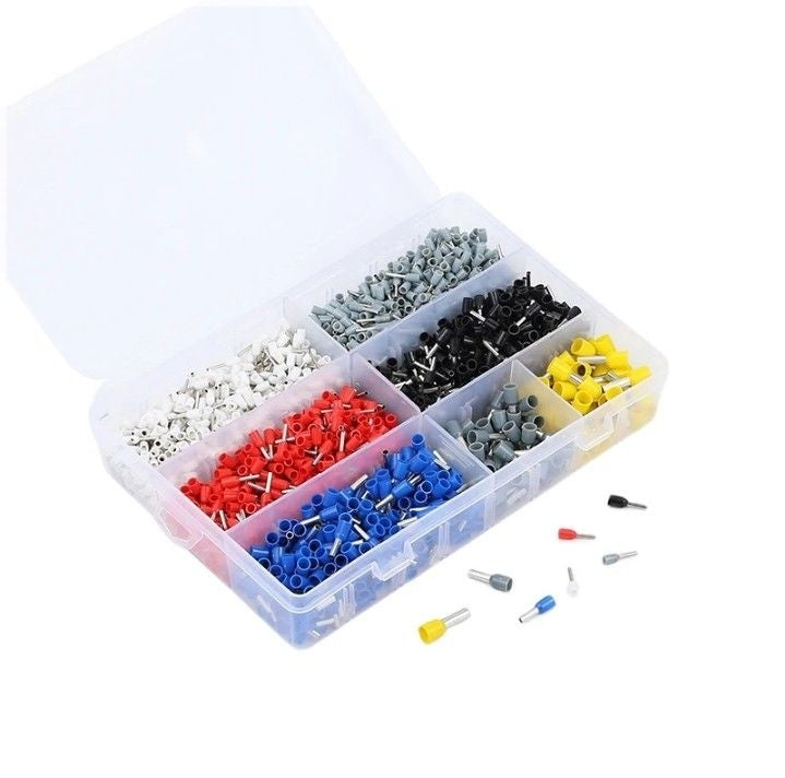 1900pcs E Series Assorted Insulated Electrical Wire Crimp Cable Connector Crimping Tool Kit Terminals Kit