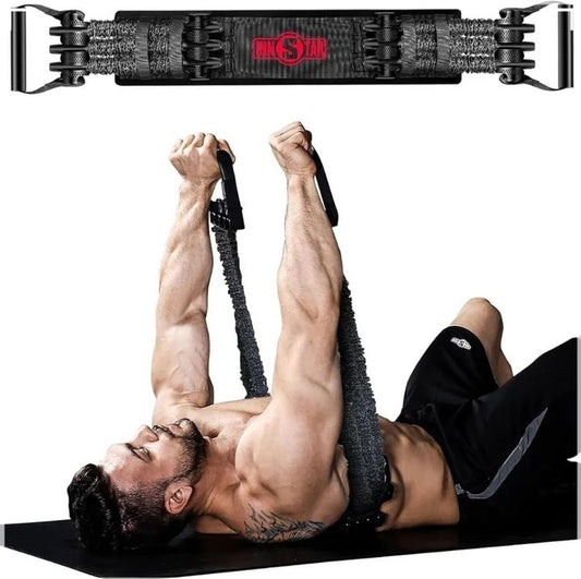 InnStar - Adjustable Bench Press, Pull Up Resistance Bands, Chest Building Training Equipment, Arm Expander for Home Workout, Gym, Fitness