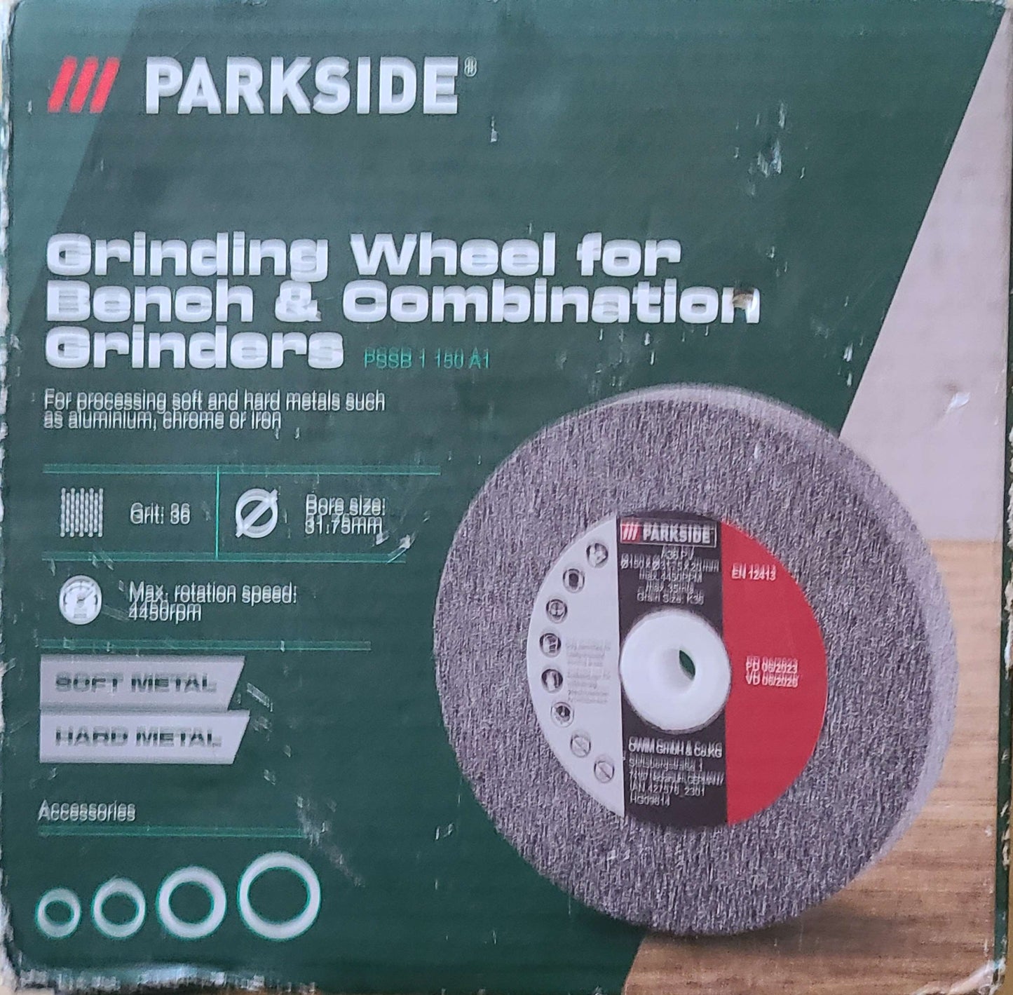 Parkside - Grinding Belt Sander, Wheel & Combination Grinders Sharpening Wheel