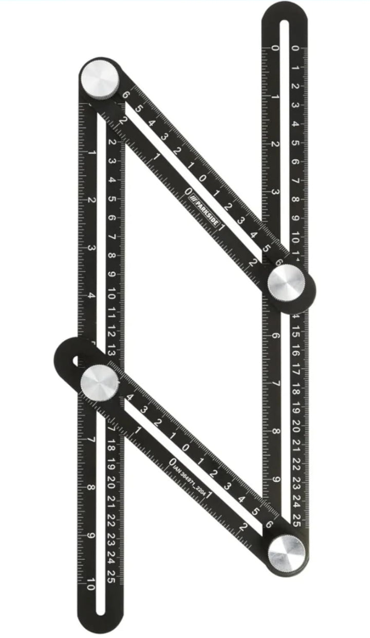 Parkside Measuring Tool, Multi-Angle Measuring Ruler, Triangular Ruler (Multi-Angle Measuring Ruler)