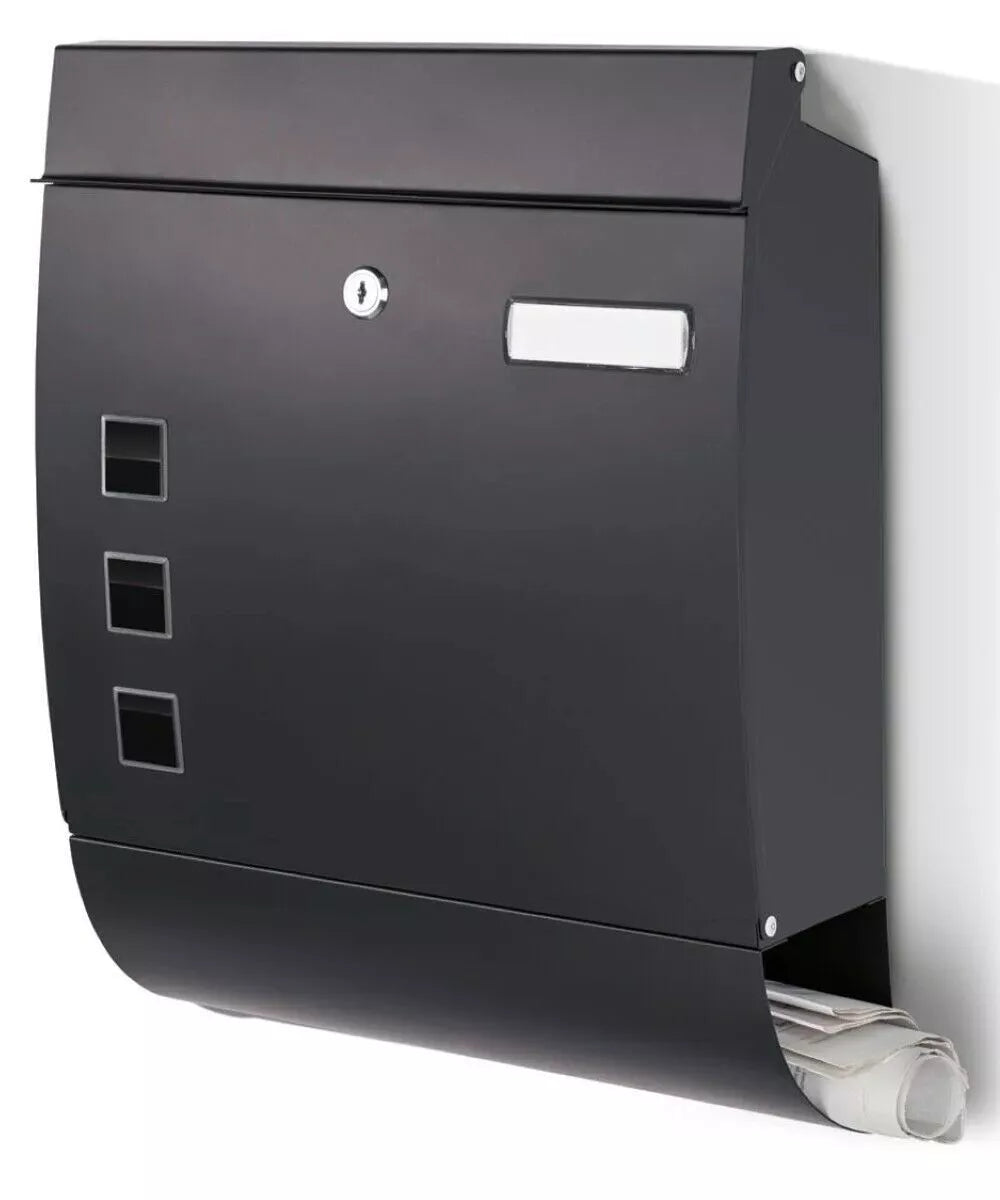 Livarno Living stainless steel letterbox with newspaper box