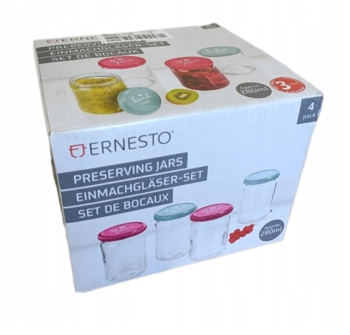 ERNESTO set of 4 jars - perfect for the kitchen and pantry