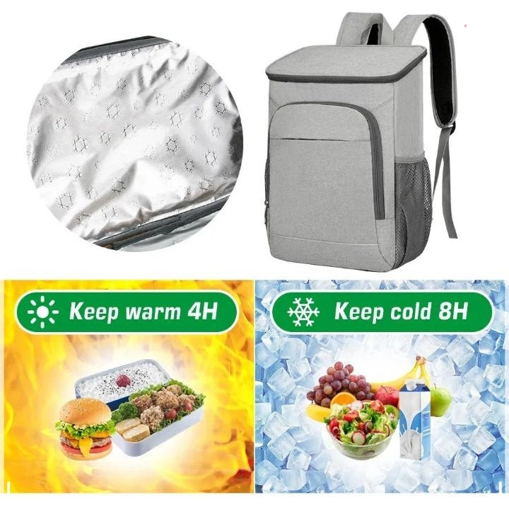 Country Side - 14L Cooler Backpack Leakproof Insulated Lunch, Bag Picnic food insulation cooler bag for Outdoor Camping Hiking Picnics Beach.