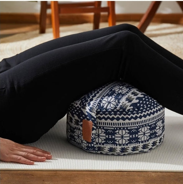 Do You Yoga - Yoga Cushion "Vishnu" with Cord Closure & Organic Spelt Husks – Ideal as Yoga Cushion/Zafu Cushion/Meditation