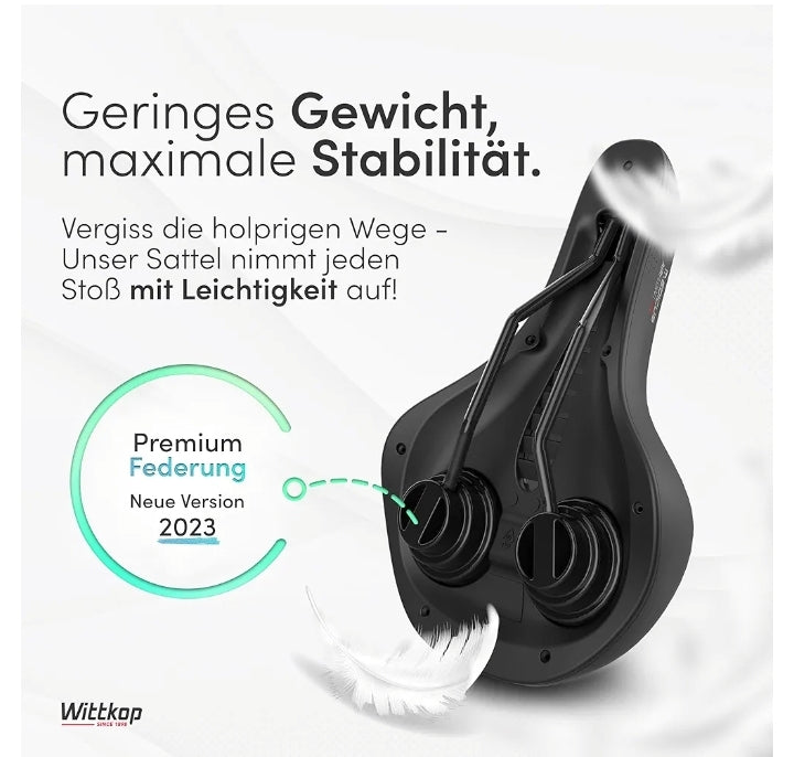 WITTKOP Bicycle Saddle with Innovative 5-Zone Medicus Concept