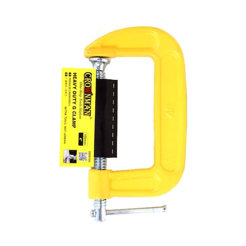 Crownman Professional Heavy Duty G Clamp, 4 inches (100mm).