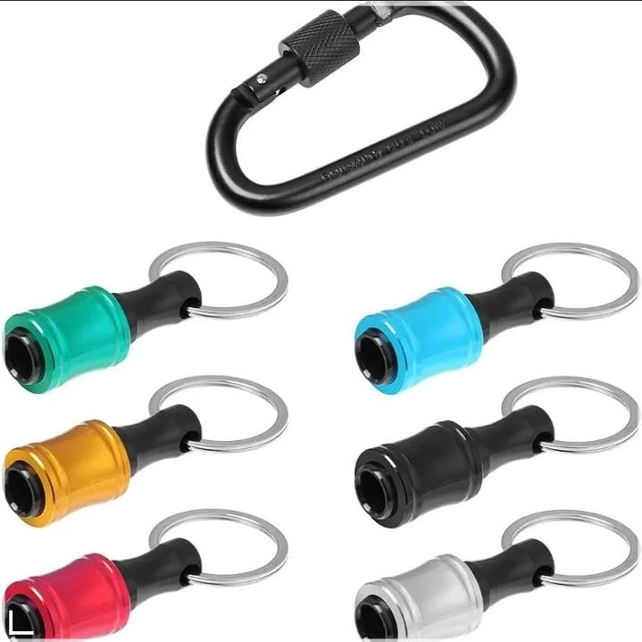 WorkZone - Bit Holder Keychain Set, for Securely Storing & Organizing Screwdriver Bits.