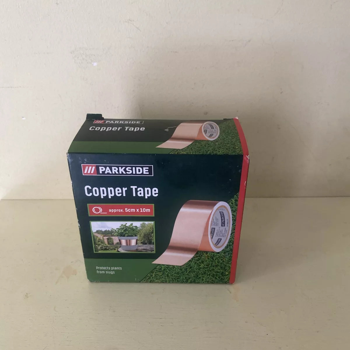 Parkside Copper Tape Approx 5cm x 10m - Protects Plants From Slugs