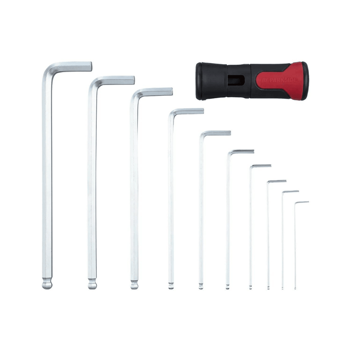 Parkside - Hex Key  11 pieces Set.