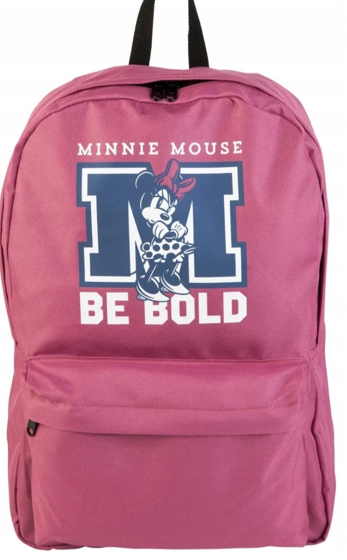 Minnie Mouse Children's Backpack 19L Purple School Roomy Zipper