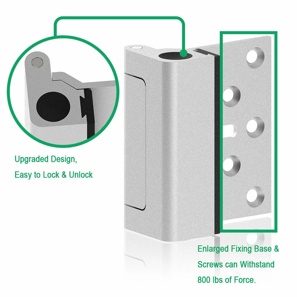 CCJH Home Security Door Lock Withstand 360kg to Defend Your Home or Hotel.