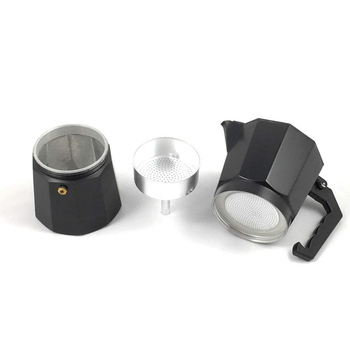 ERNESTO - Italian Coffee Maker Aluminum 9  cups ( Brand new some shipping scratches)