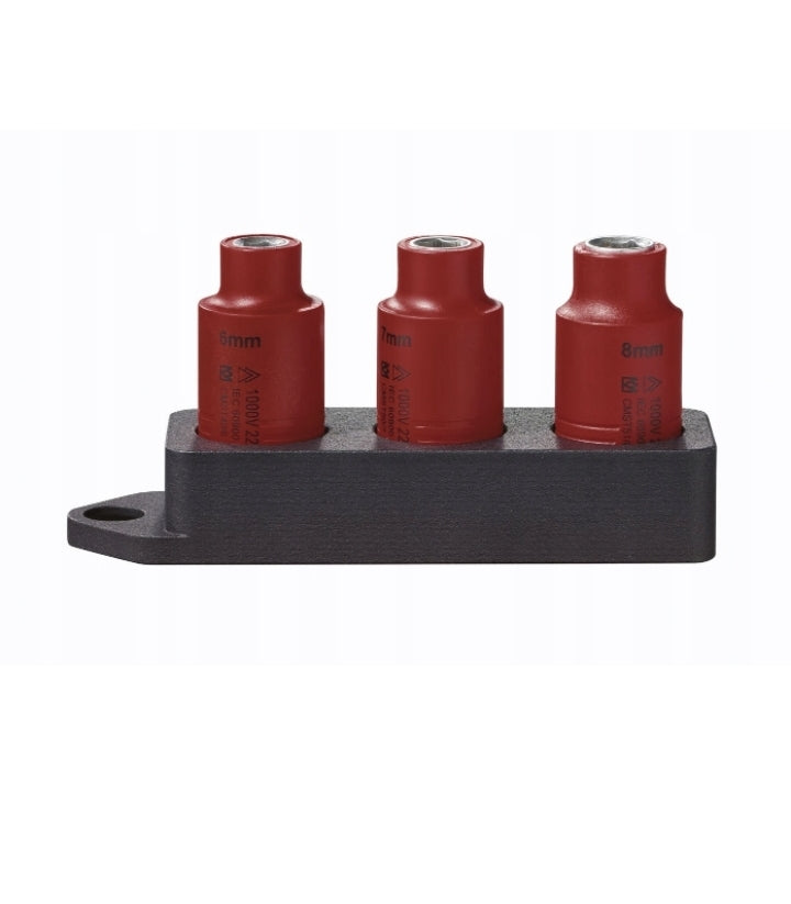 Parkside - Insulated sockets 3/8" 6 7 8mm VDE 1000V 3 pcs