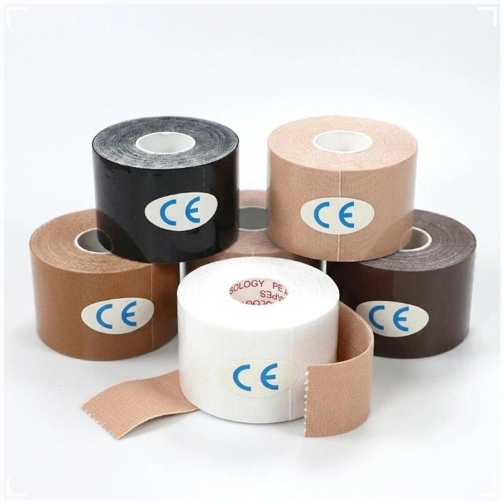 Cotton Athlete Fitness Kinesiology Tape ﻿ 5cm Custom Strong Elasticity Skin-Friendly
