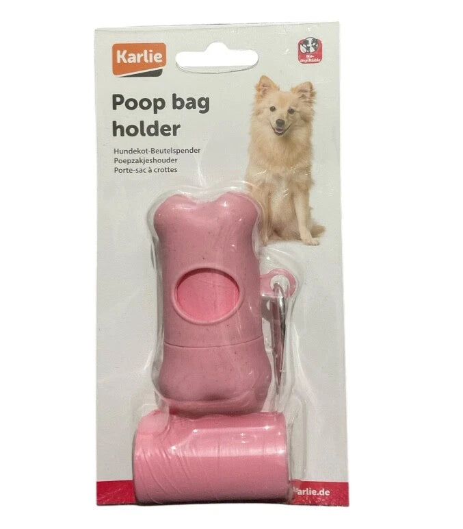 Karlie Poop Bag Holder & 2 Bag rolls 100% Biodegradable