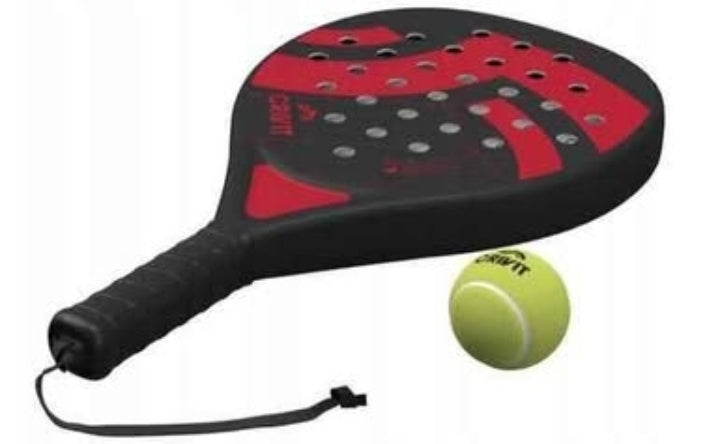 Crivit - Padel Racket Set consisting of a racket and three balls
