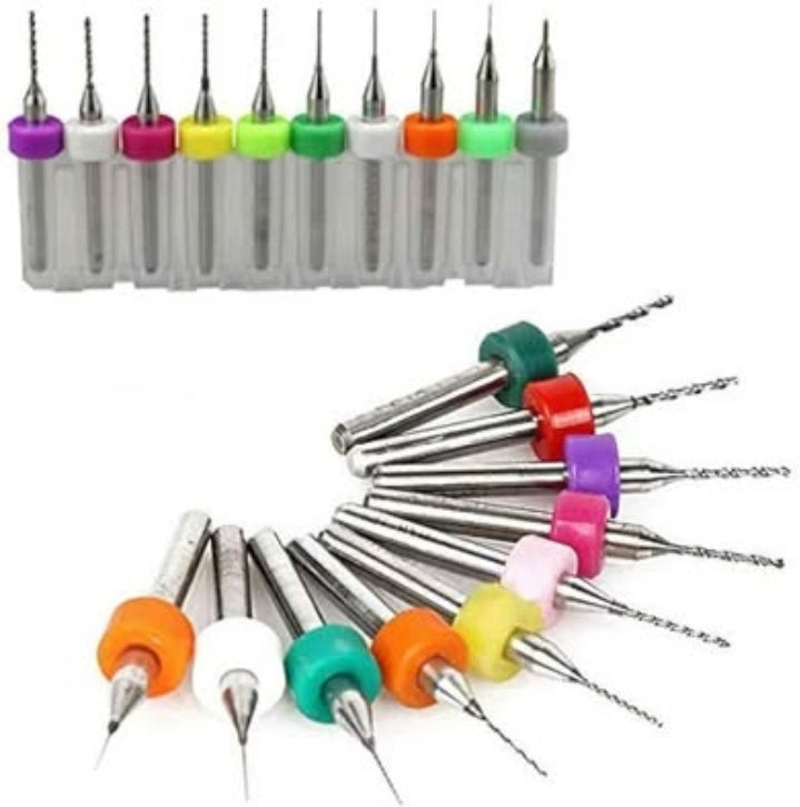 Circuit Board Drill Bits Kit 0.1mm-1.0mm Tool Carbide Spiral