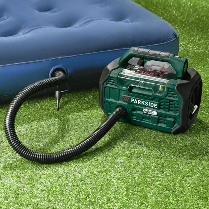 Parkside - Cordless Air Compressor & Pump Without Charger & Battery