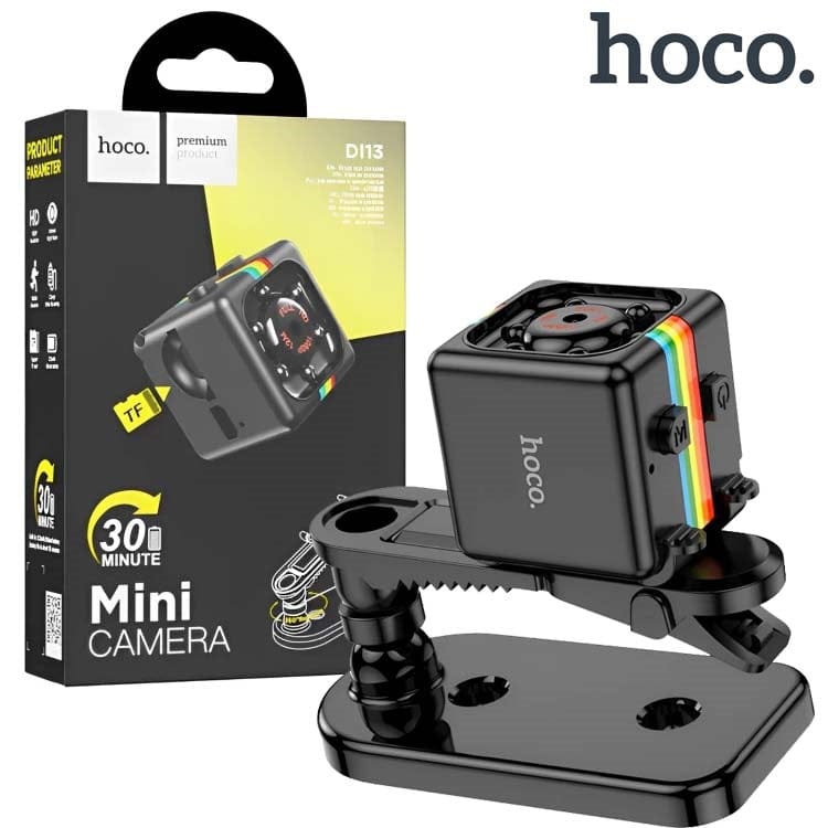 Hoco DI13 Mini Portable Camera featuring 1080p video recording capabilities.