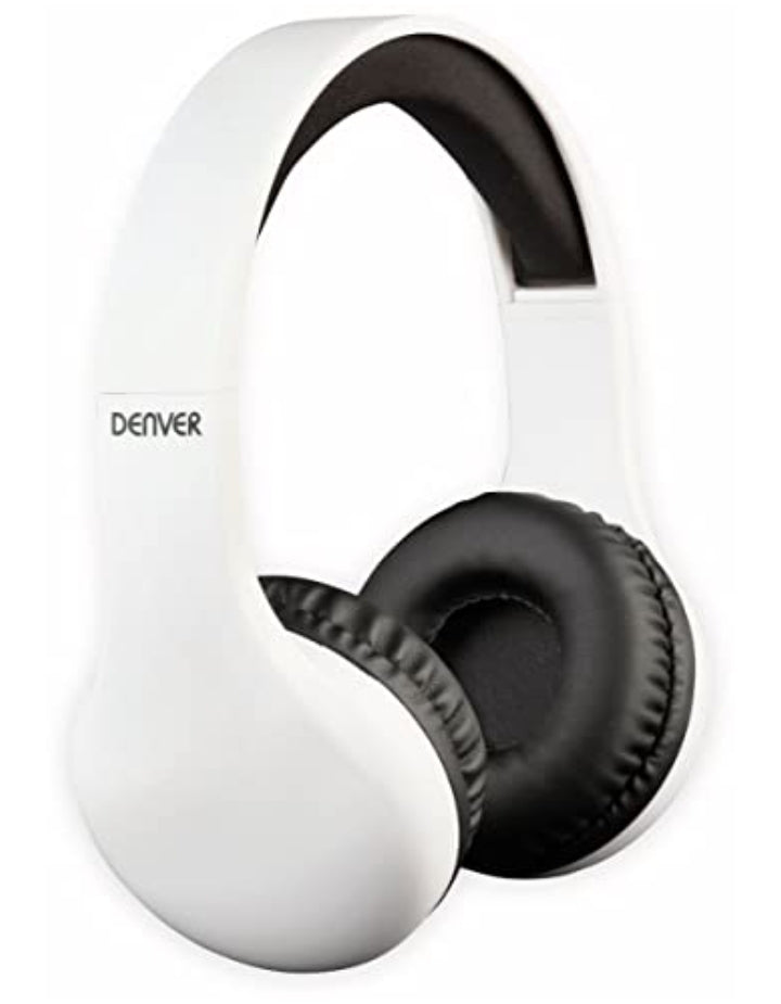 Denver BTH-240 White MK3 Bluetooth headset.