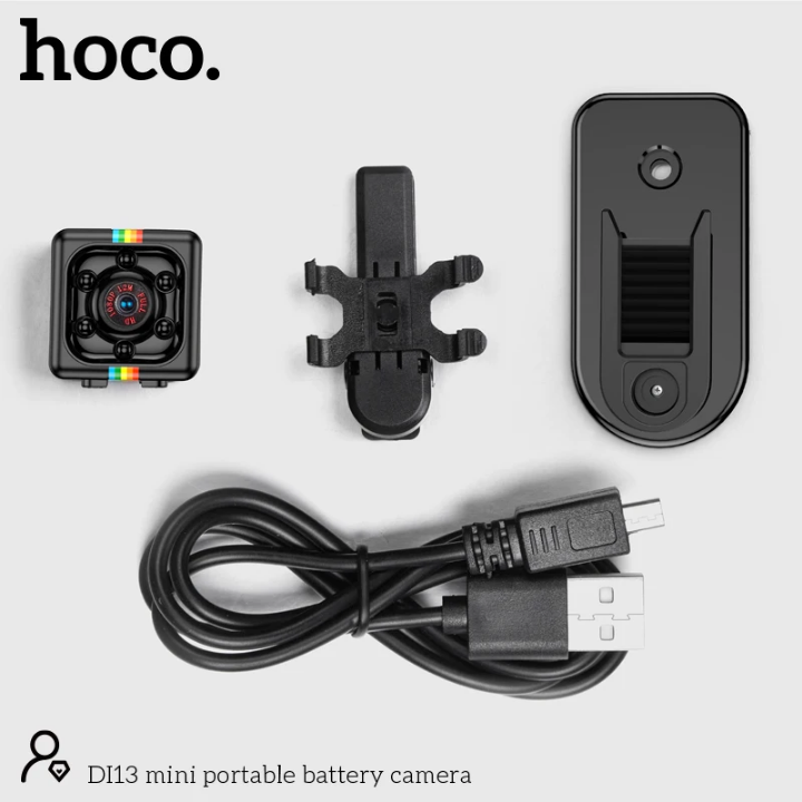 Hoco DI13 Mini Portable Camera featuring 1080p video recording capabilities.
