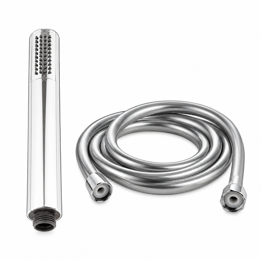 Livarno Home - Pencil/Straight Handheld Shower Head and Hose Set