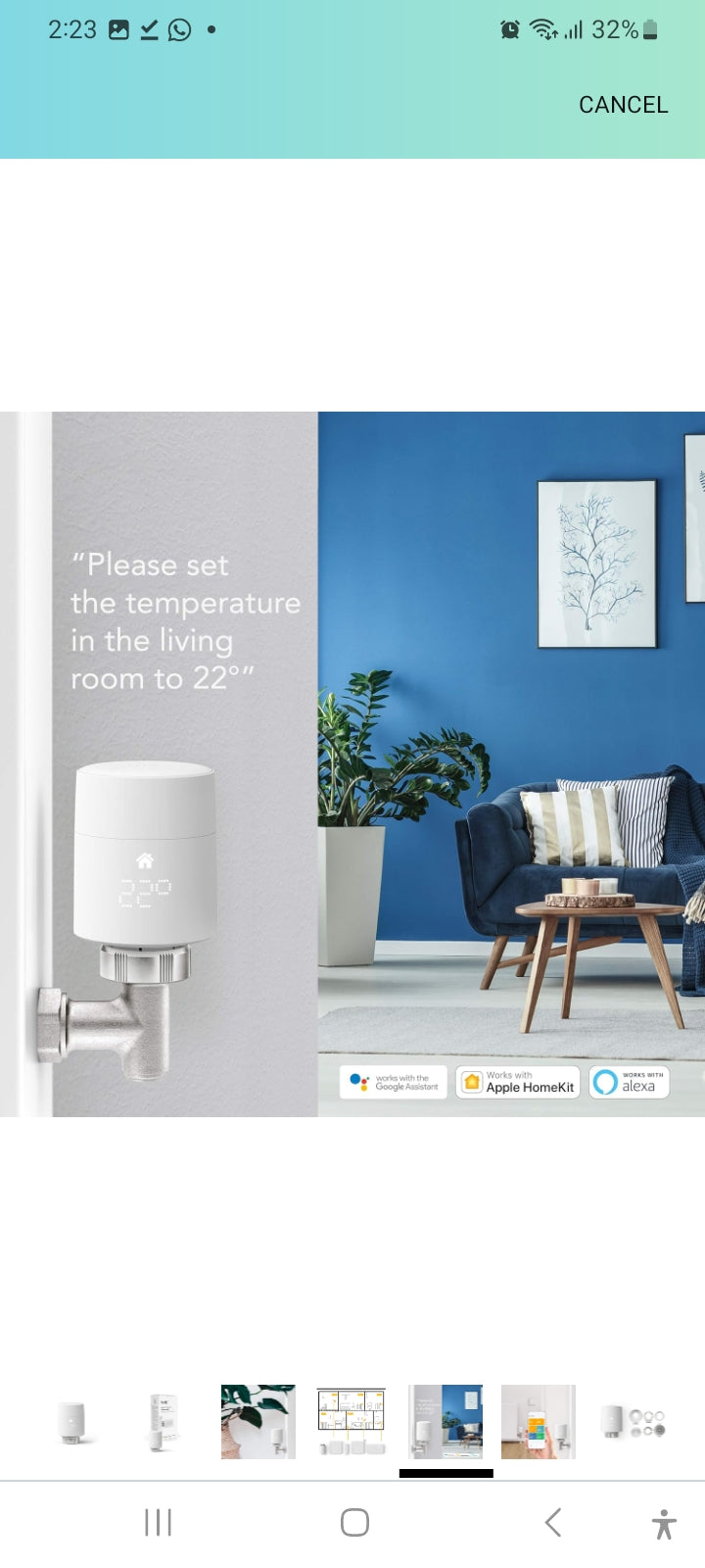 Tado° - Smart Radiator Thermostat (Vertical Mounting) - Add-On For Multi-Room Control.