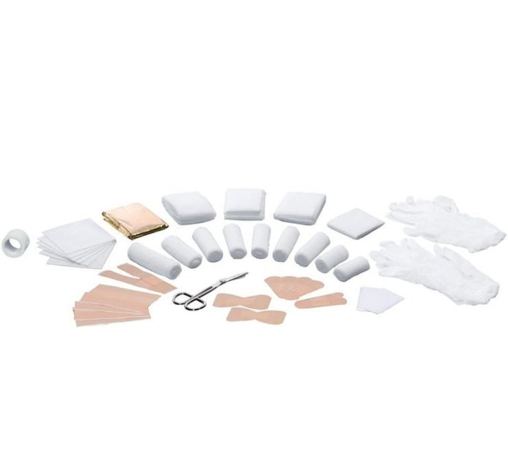 Sensiplast - 44-Piece Car First Aid Kit Red with First Aid Guide