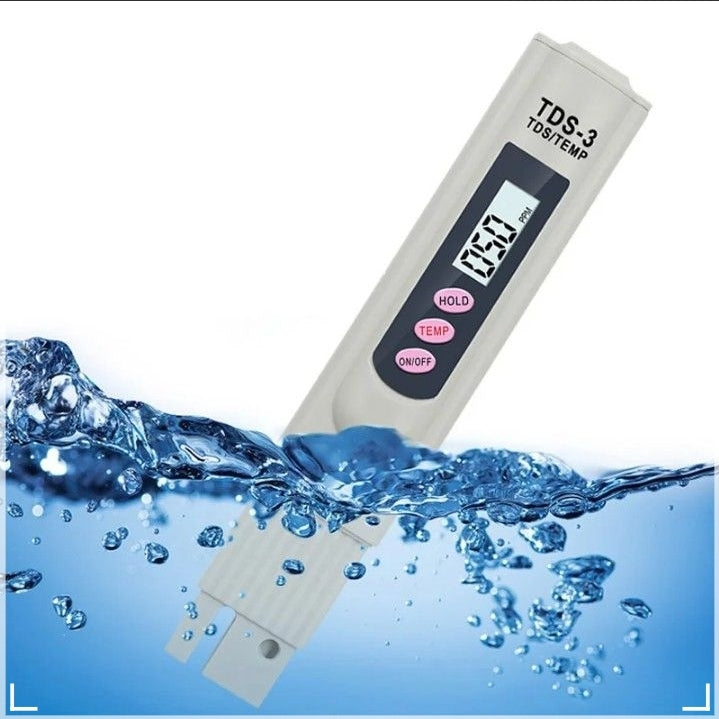 TDS Digital Water Tester Portable Water Quality Analysis Meter Water Purity Check Test Pen 0-9999 Ppm Measurement TDS-3