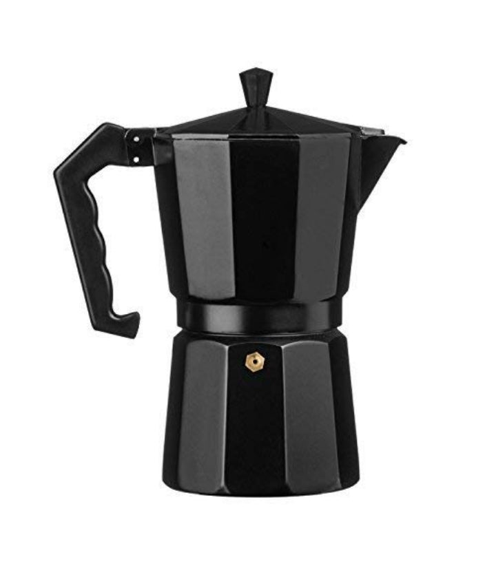 ERNESTO - Italian Coffee Maker Aluminum 9  cups ( Brand new some shipping scratches)