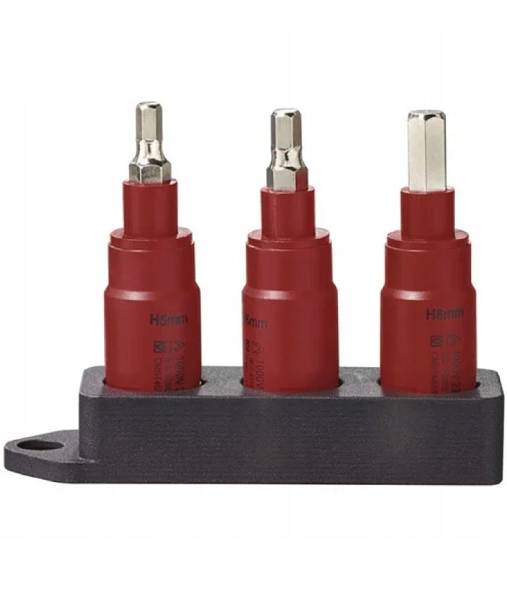 Parkside - Isolated Sockets set TORX bits sockets H5/H6/H8 1000V
