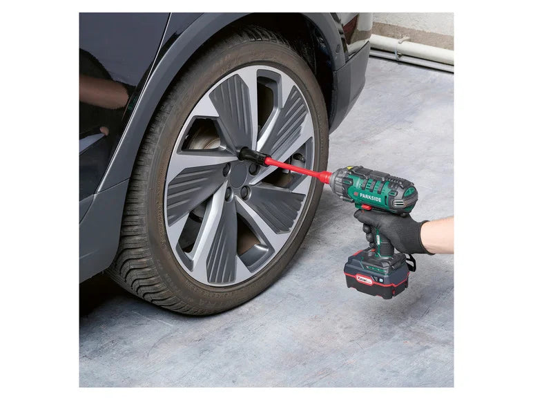 Parkside - 5 pcs Torsion Bar Extension - 1/2-inch impact wrenches to prevent over-tightening 90 Nm, 100 Nm, 110 Nm, 120 Nm, 135 Nm.