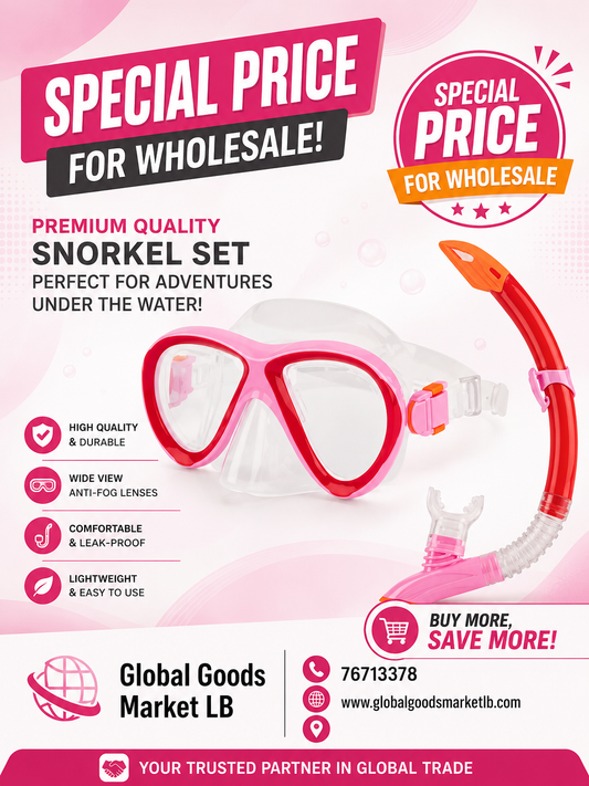 Crivit - Pink Snorkel Set - Adult
