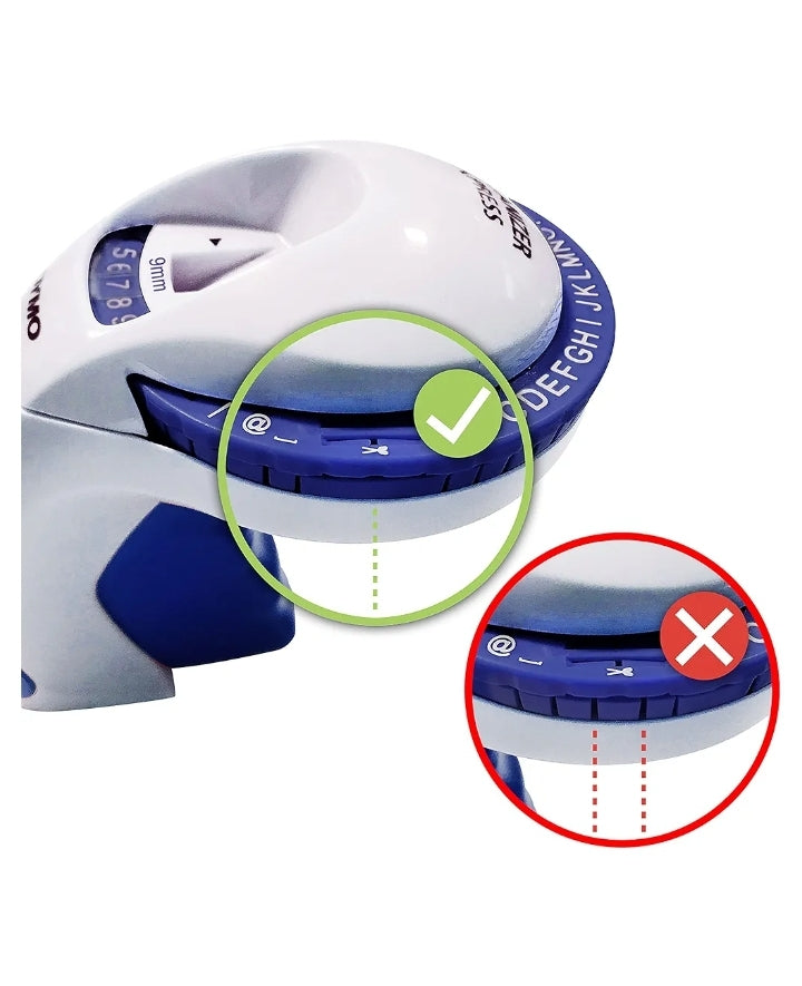 Omega - Dymo  Home Embossing Label Maker, Blue